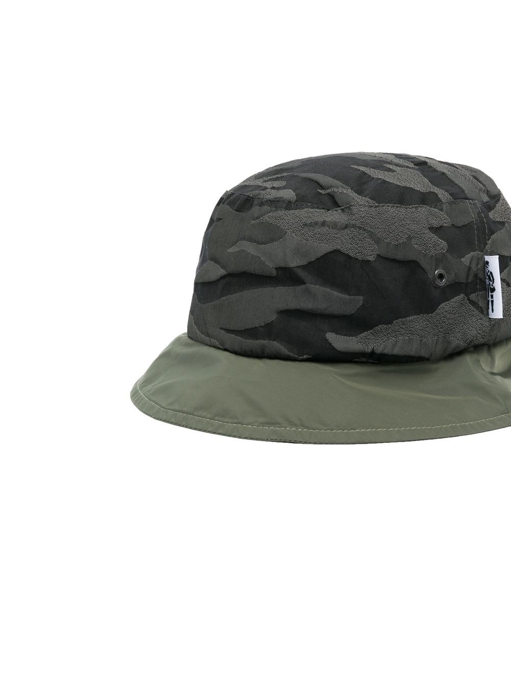 colour-block camouflage bucket hat - 2