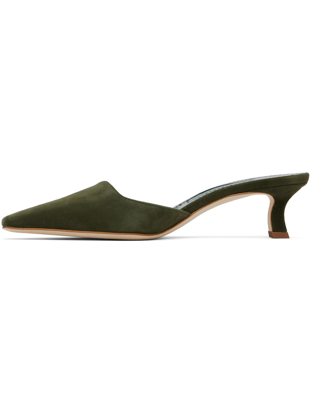 Khaki Moiramu Mules - 3