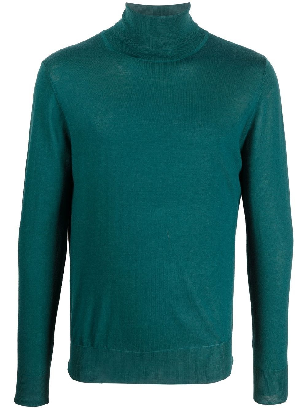 roll-neck virgin wool jumper - 1