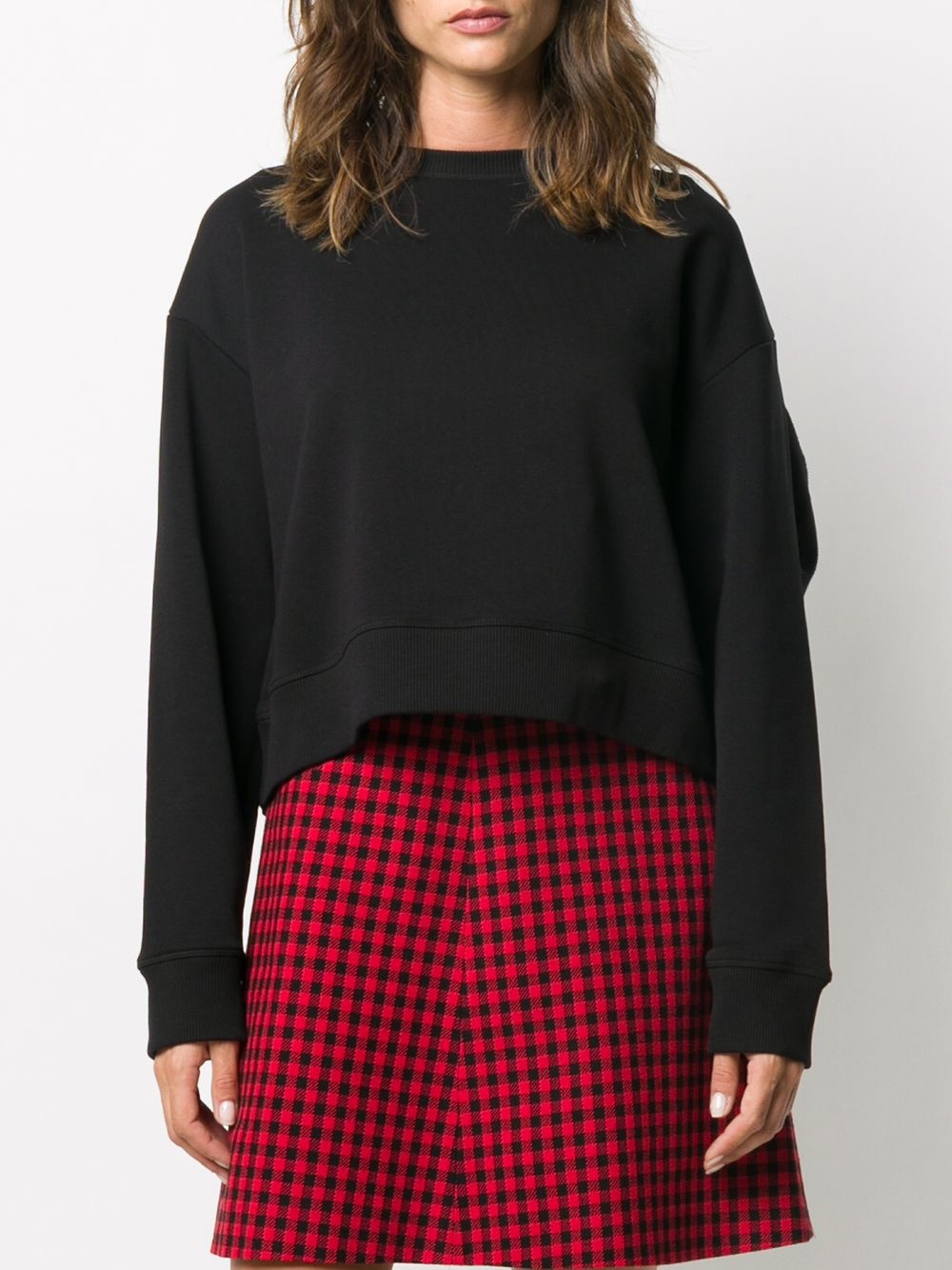 ruffle trim sweatshirt - 4