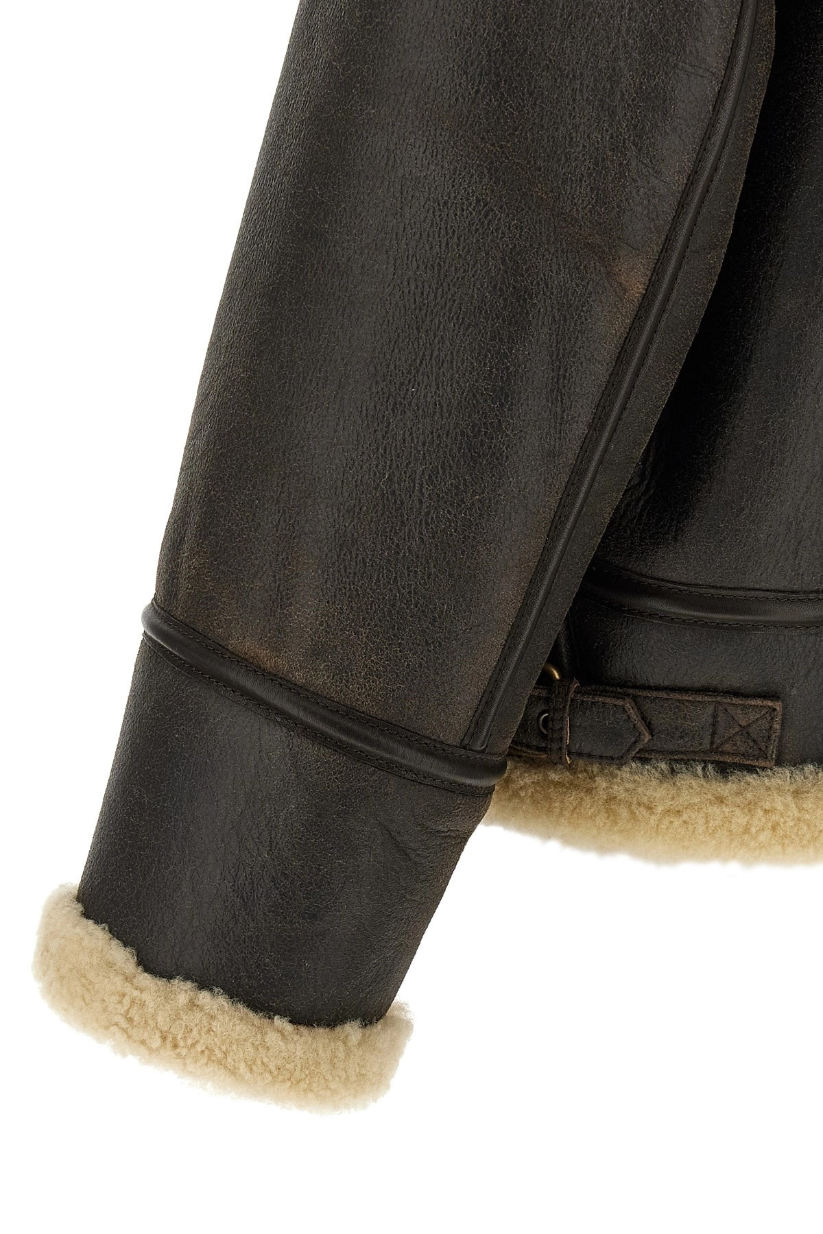 'Aviator' sheepskin jacket - 4
