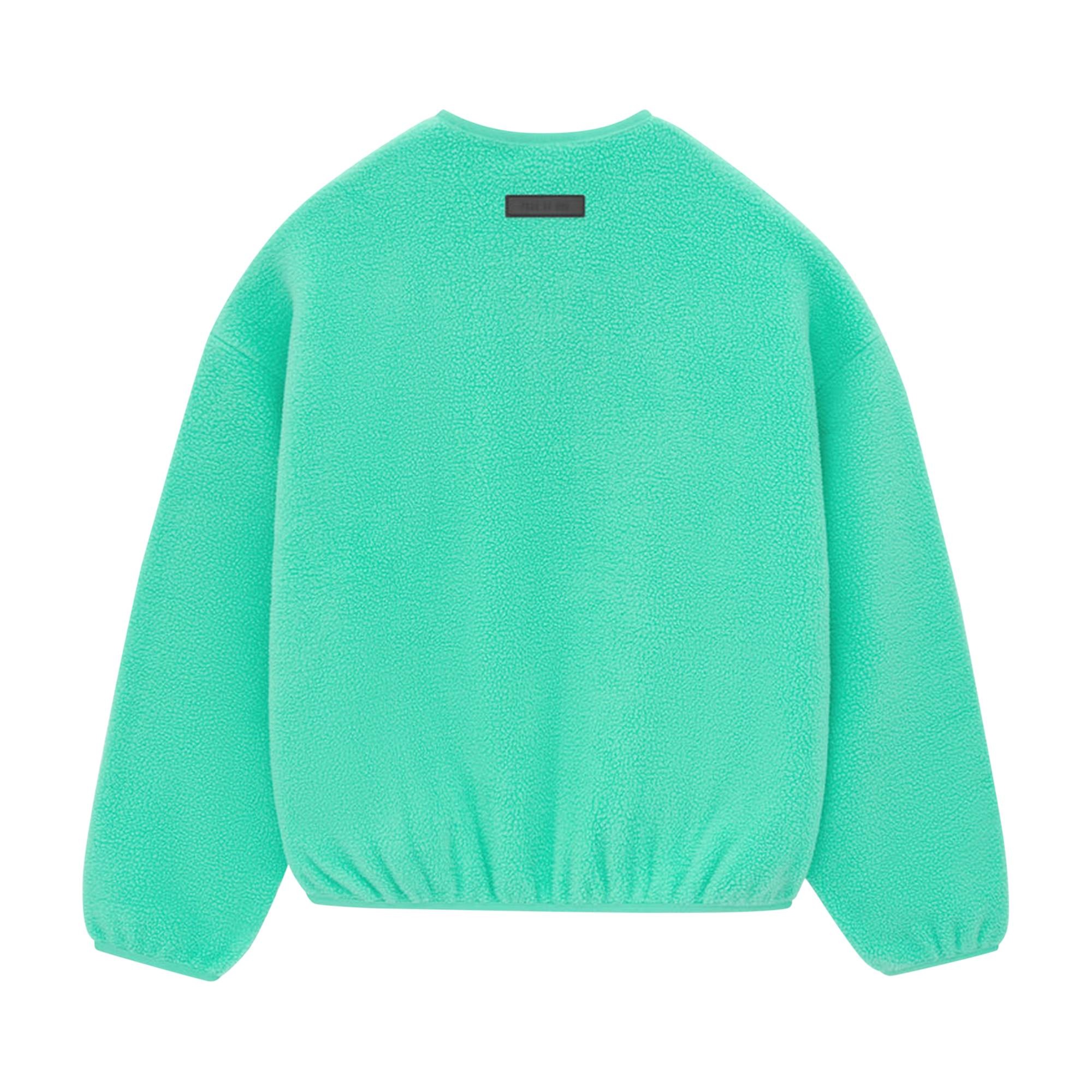Fear of God Essentials Polar Fleece Crewneck 'Mint Leaf' - 2