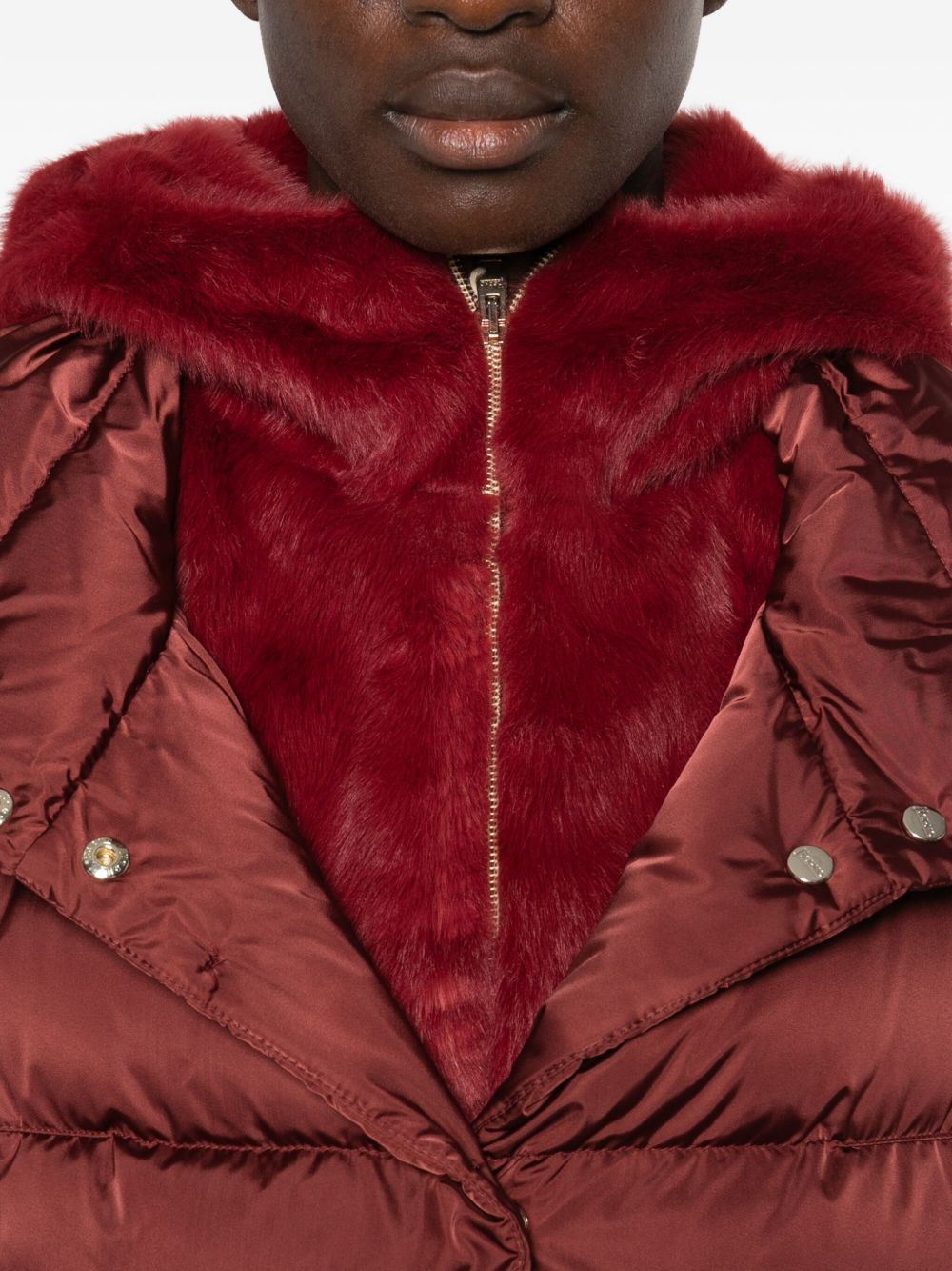 fur-trim gilet - 5