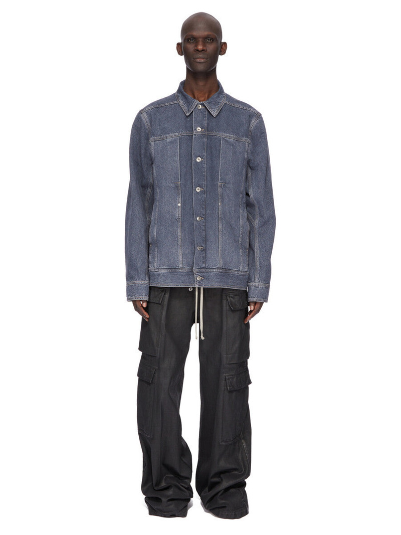 Rick Owens DRKSHDW 블랙 할리우드 더블화물 점보 Belas 바지 outlook