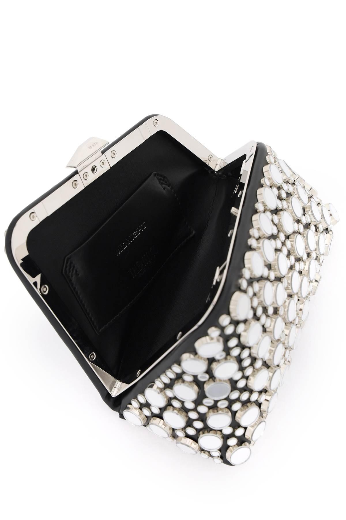 MINI MIDNIGHT CLUTCH WITH MIRRORED STUDS - 5