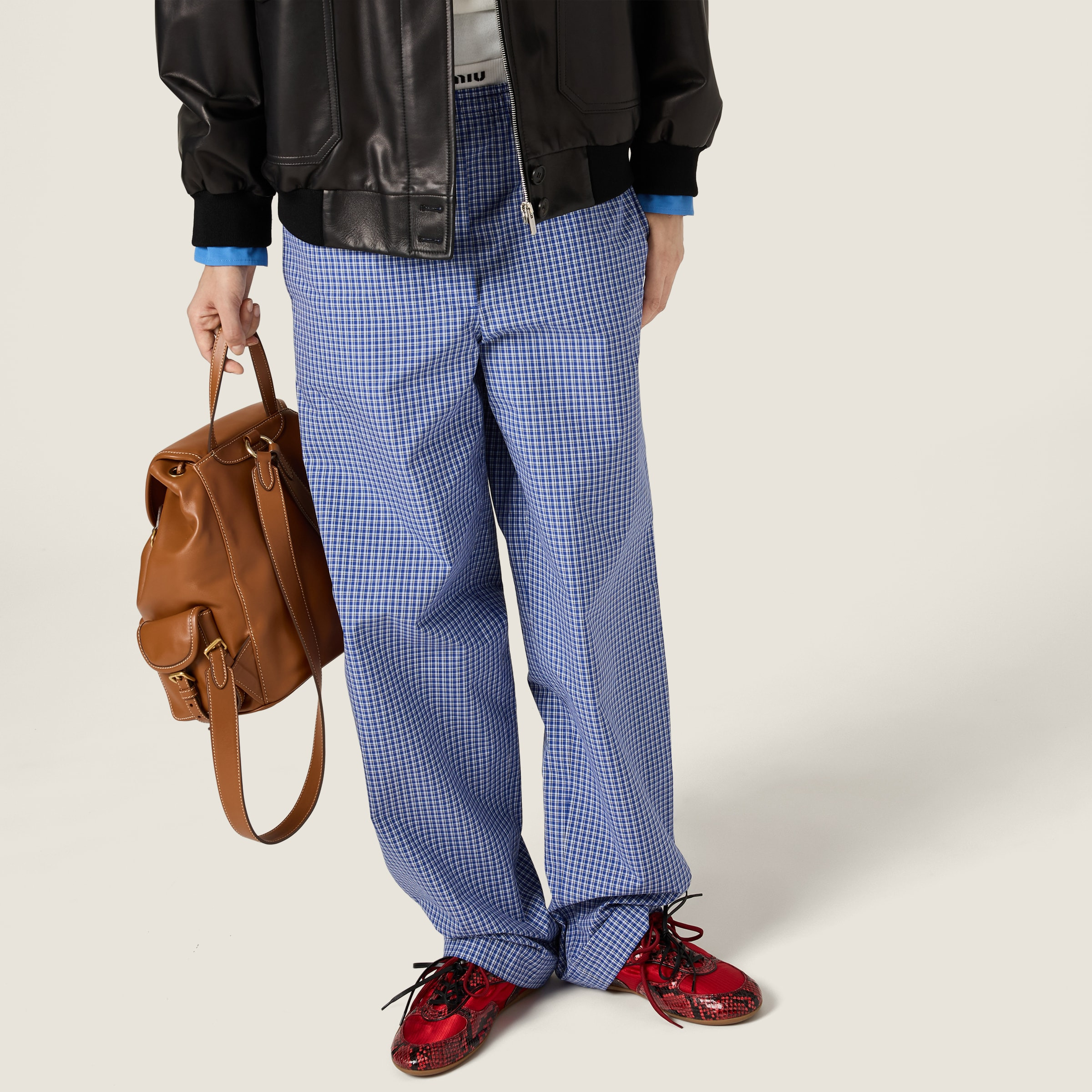 Checked pajama pants - 4