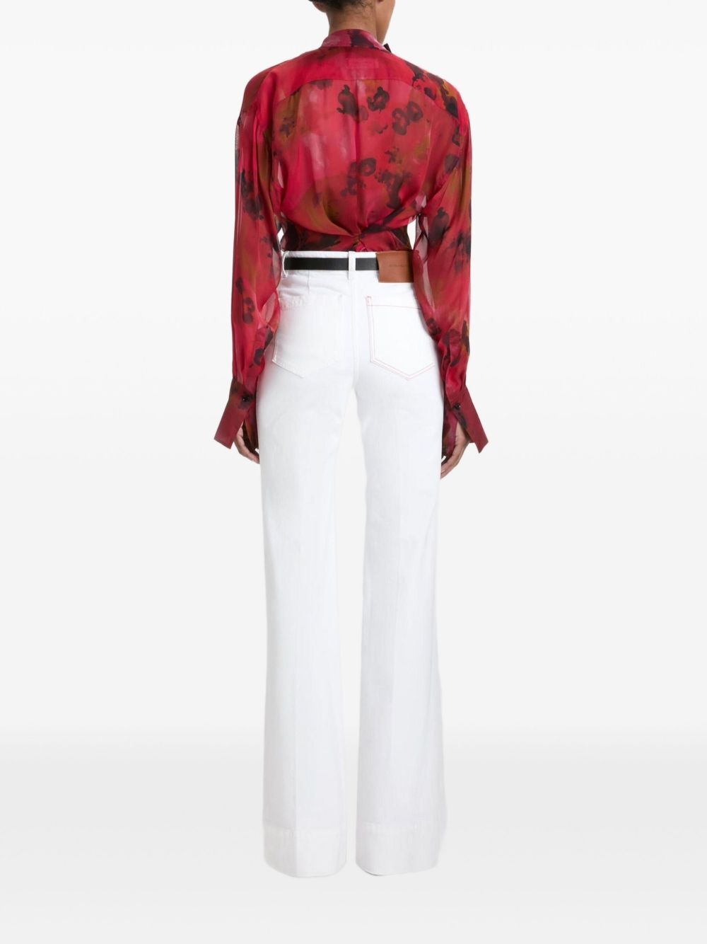 floral-print blouse - 4