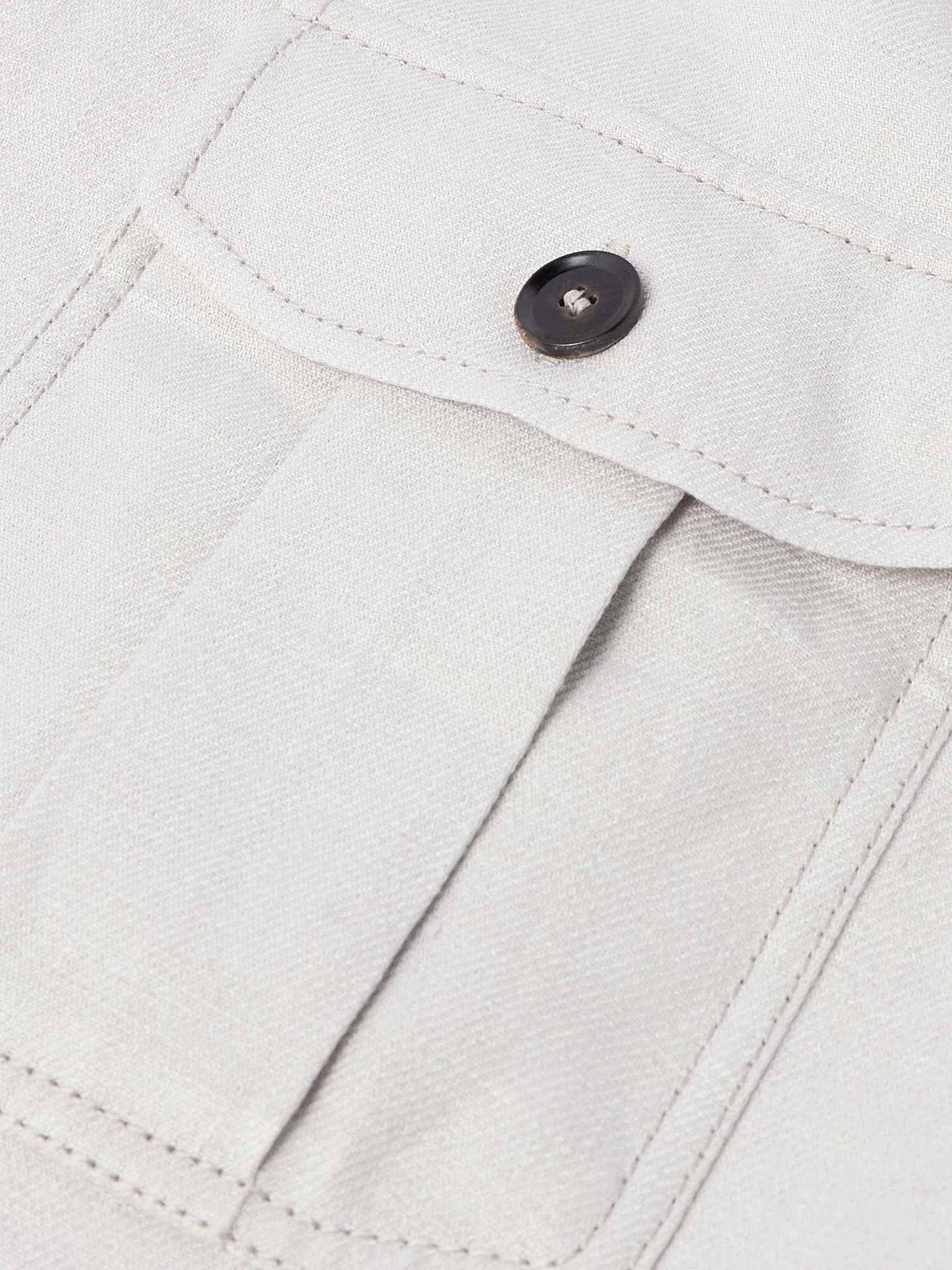 Linen-Blend Twill Overshirt - 6