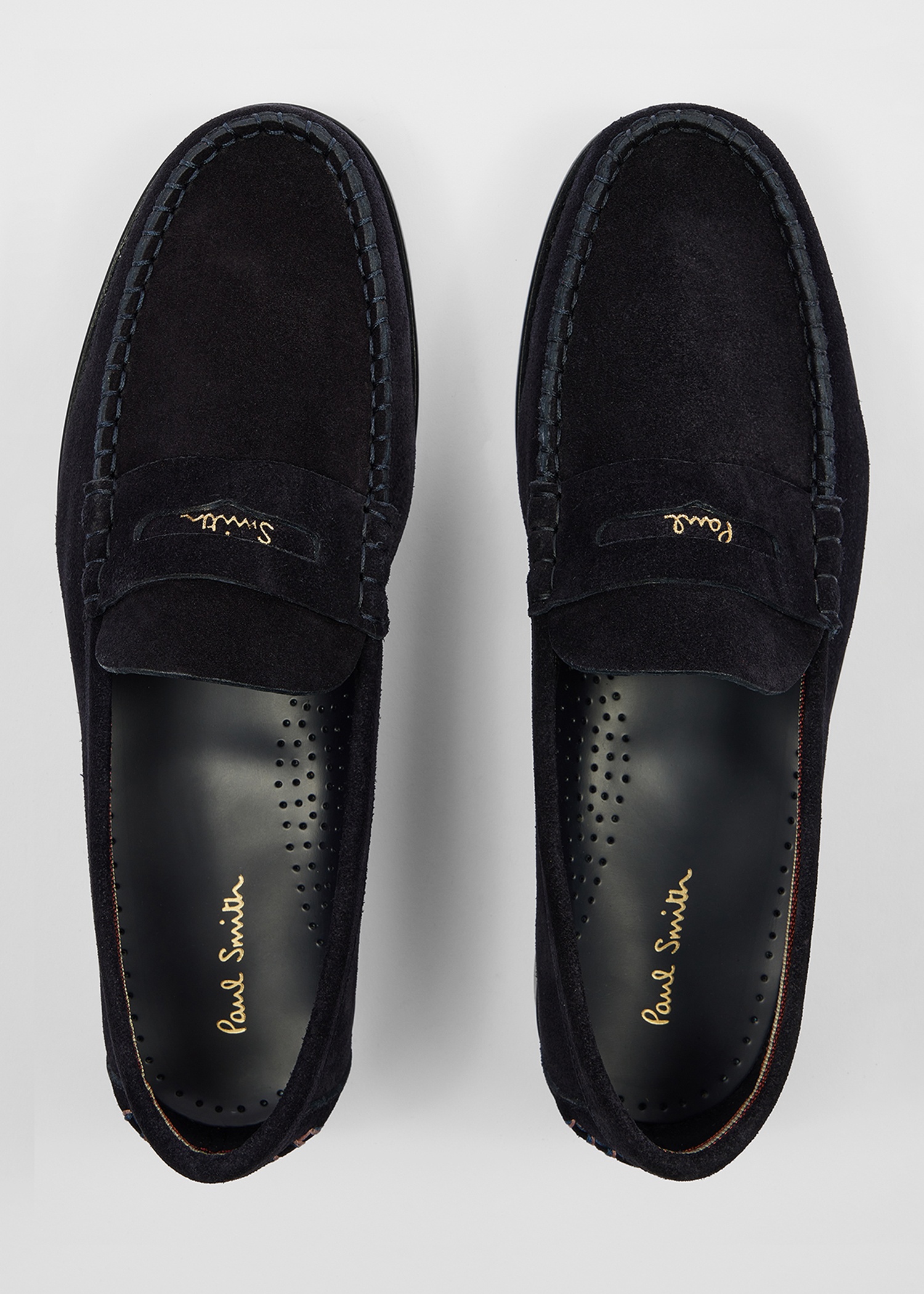 Navy Suede 'Lido' Loafers - 3