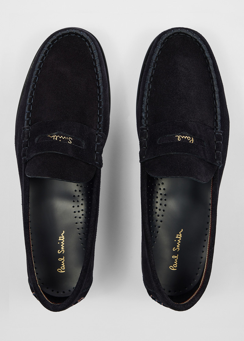 Navy Suede 'Lido' Loafers 3