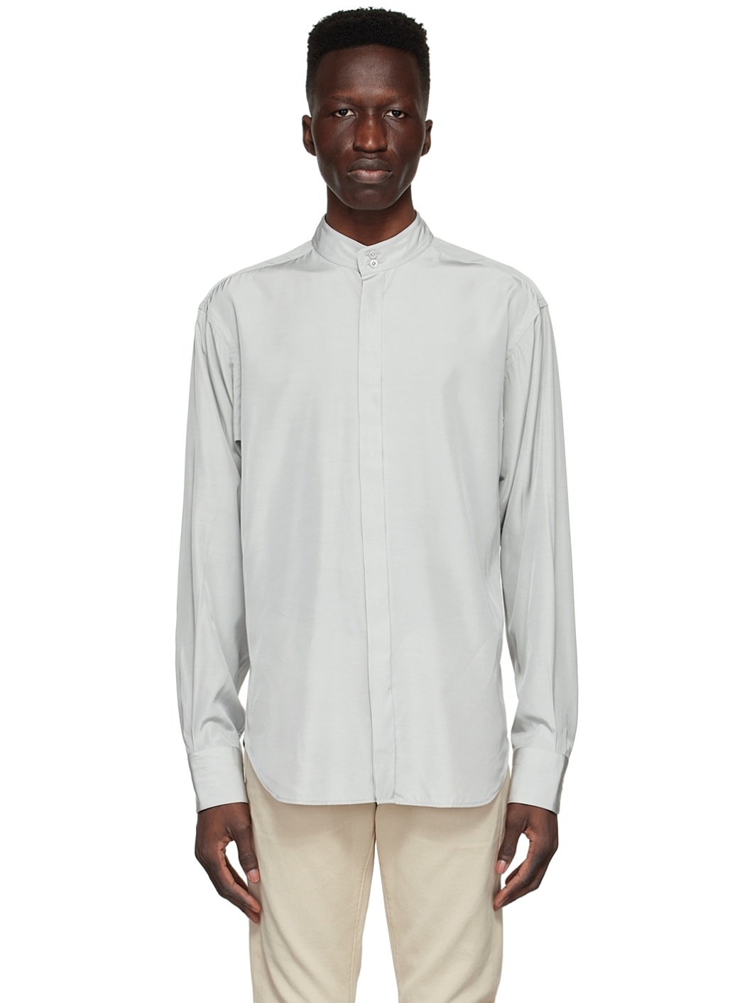 White Viscose Shirt - 1