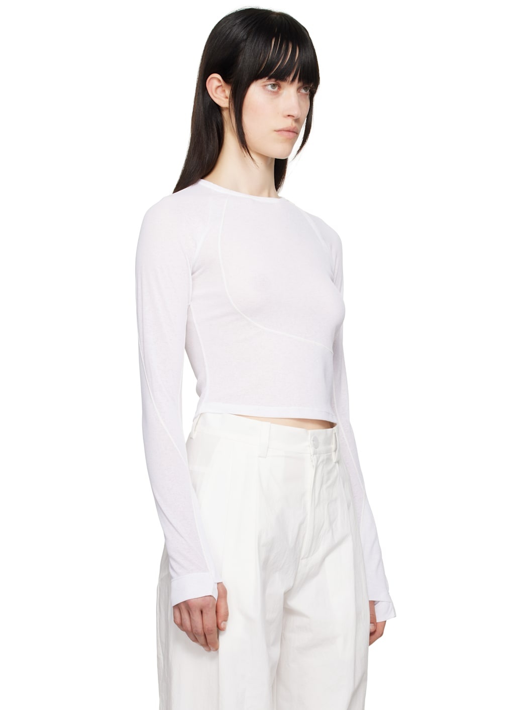 White Helix Long Sleeve T-shirt - 2