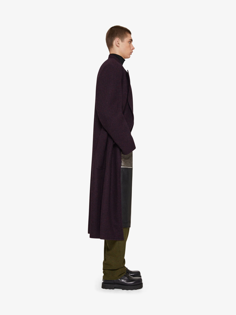 LONG OVERSIZED DOUBLE BREASTED COAT IN WOOL 3