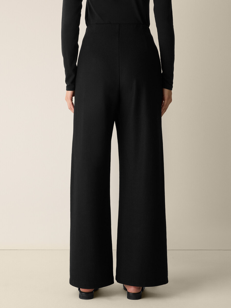Felted Wool Jersey Wide-Leg Pant in Regenerative Wool 4