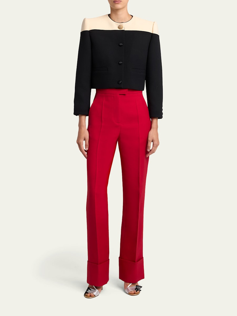 Valentino Colorblock Single-Breasted Wool Jacket outlook