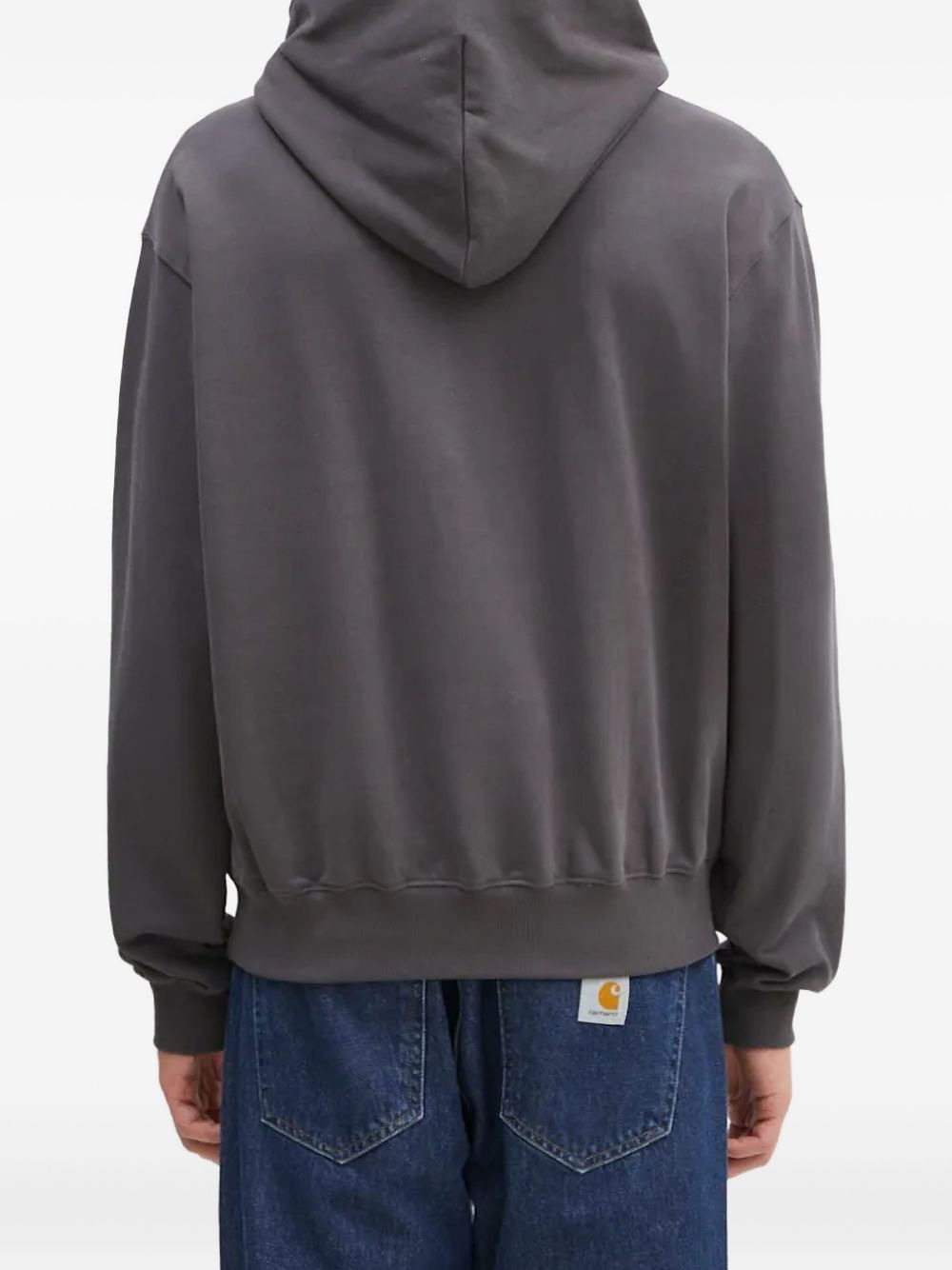 embroidered-logo hoodie - 2