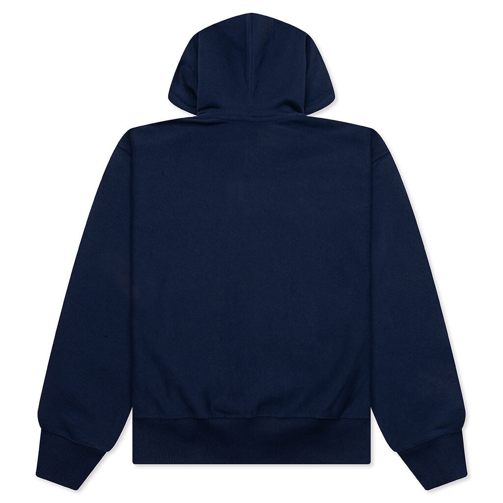 MIRROR ZIP HOODIE - NAVY - 2