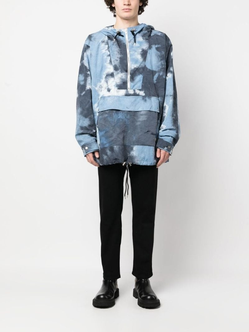 Children of the Discordance tie-dye print hooded jacket outlook