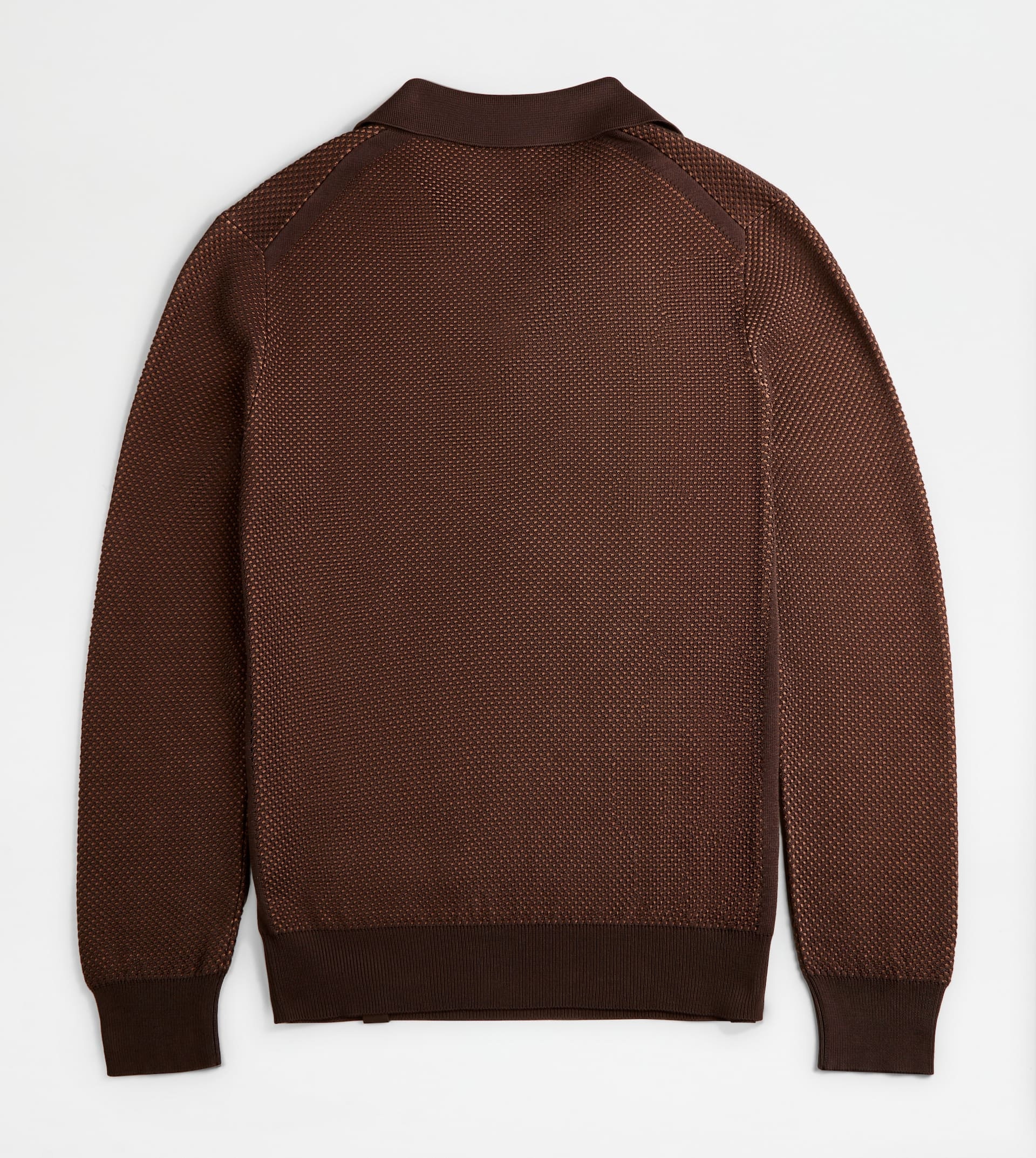 POLO SHIRT IN KNIT - BROWN - 8