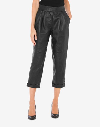 Moschino NAPPA LEATHER TROUSERS outlook