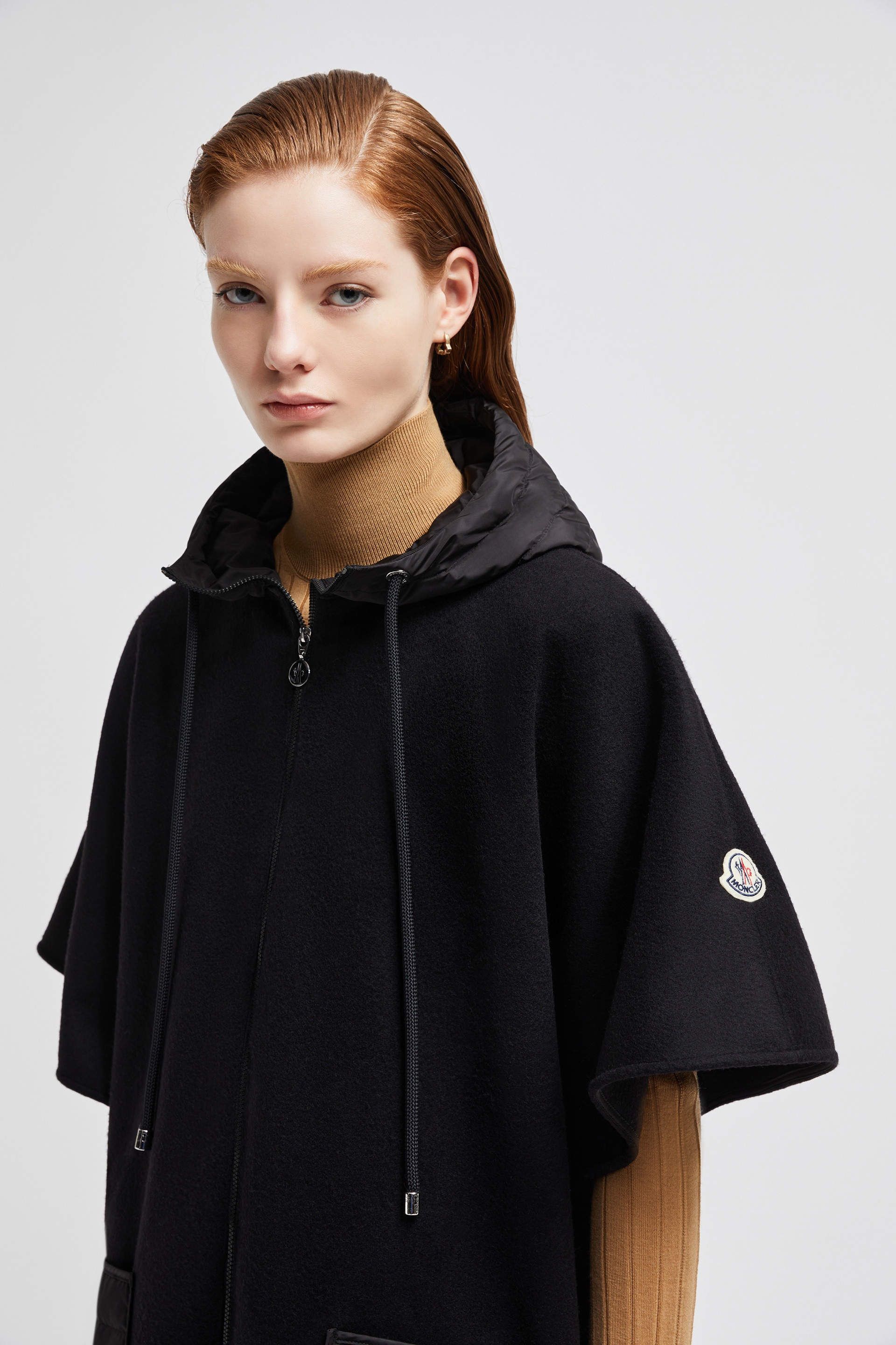 Hooded Down Cape - 4
