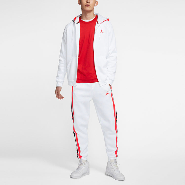 Air Jordan Knit Cozy Breathable Athleisure Casual Sports Fleece Lined Jacket White BQ5650-100 - 3