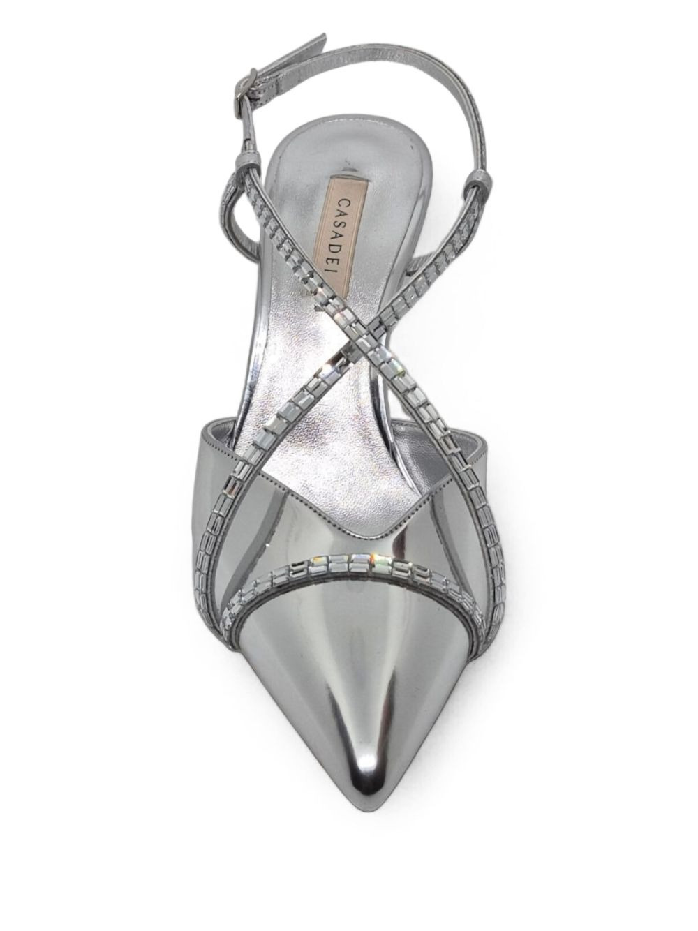 crystal-embellished slingback pumps - 4