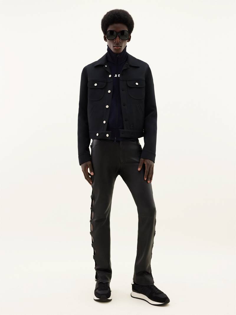 courrèges LEATHER CUT-OUT TROUSERS outlook