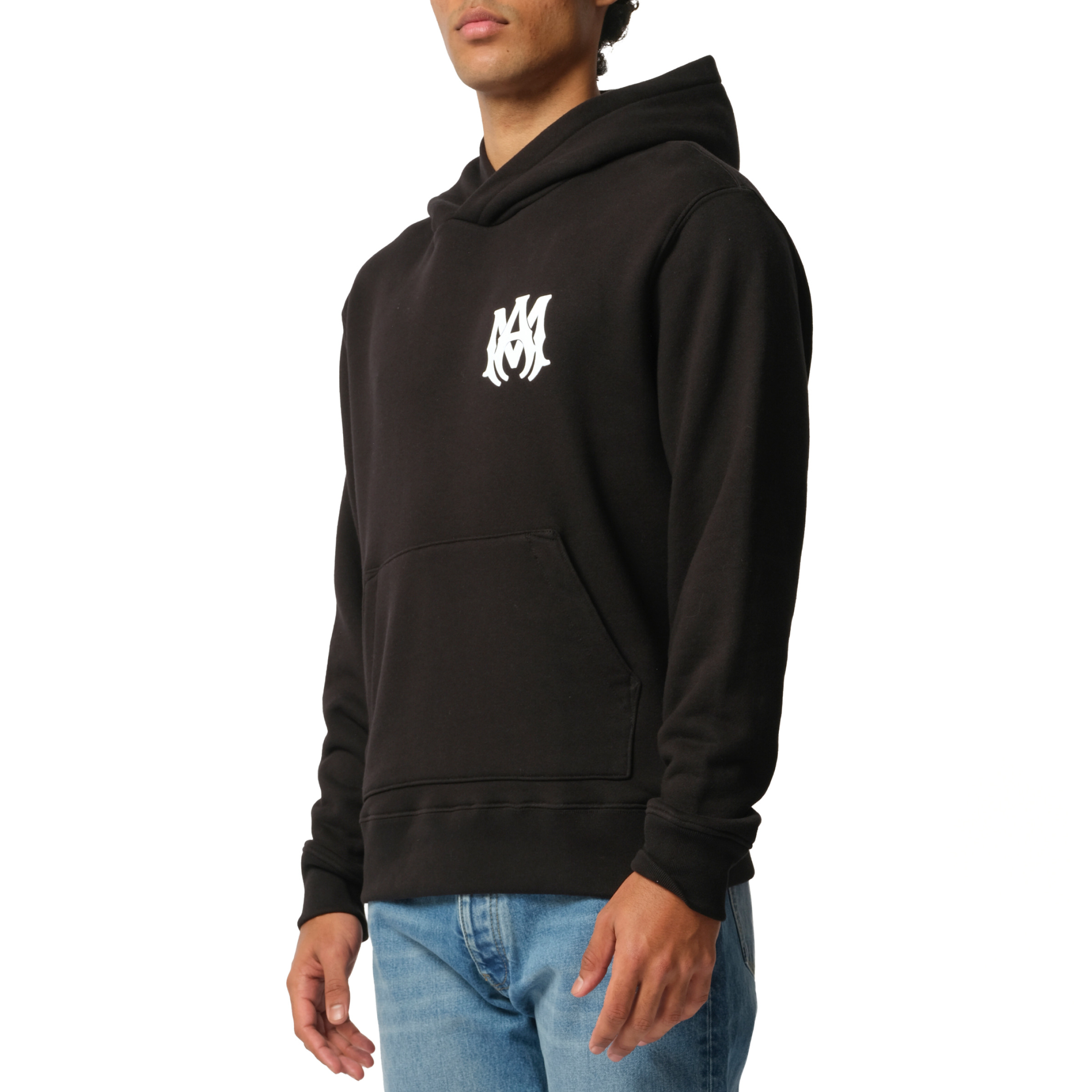 MA Core Logo Hoodie in Black/White - 5