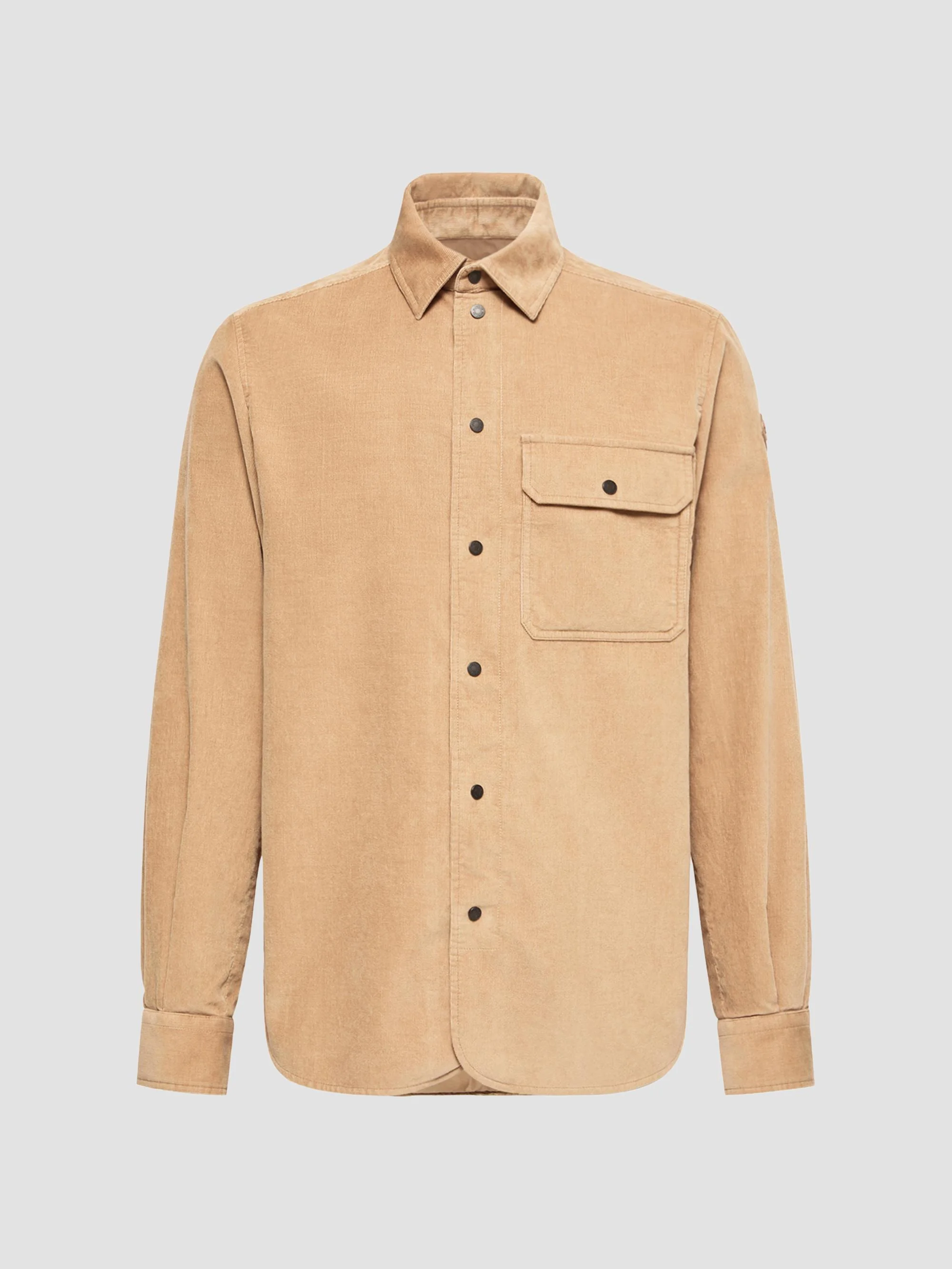 Men's Shirt in Corduroy - Beige - 1