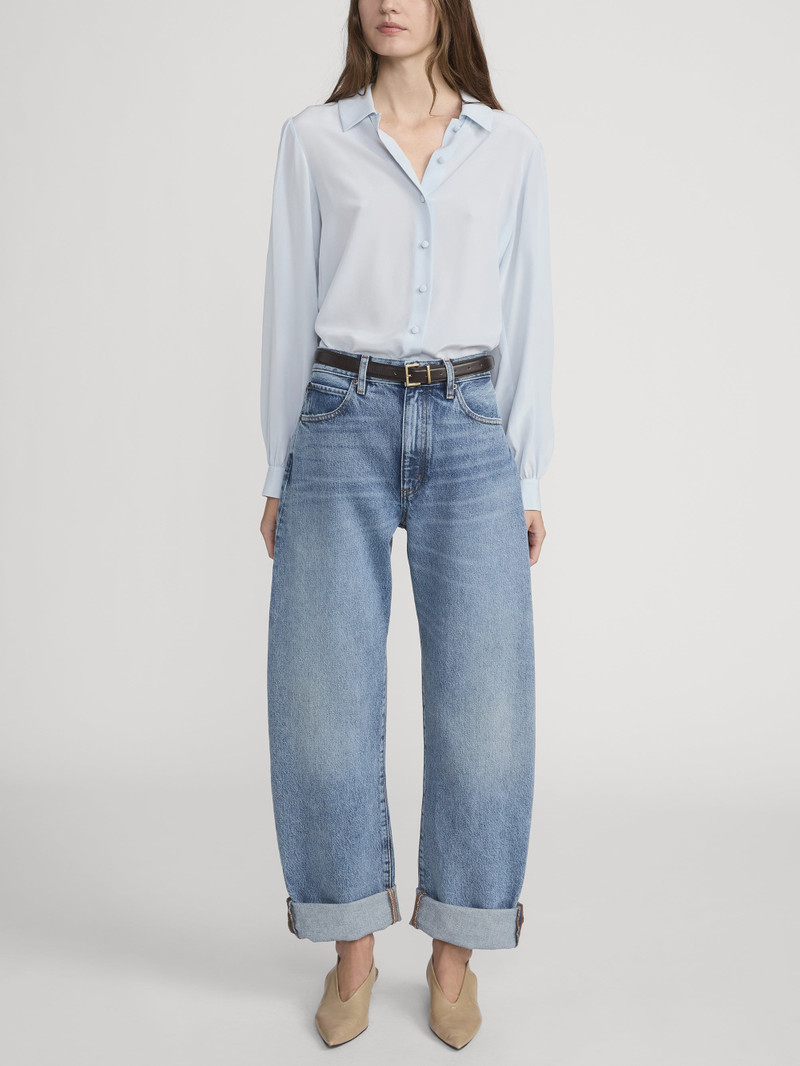 FRAME The Silk Staple Blouse outlook