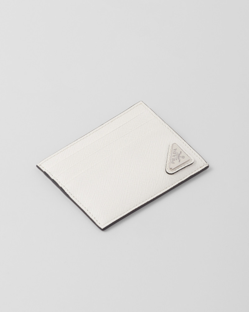 Prada Saffiano leather card holder outlook