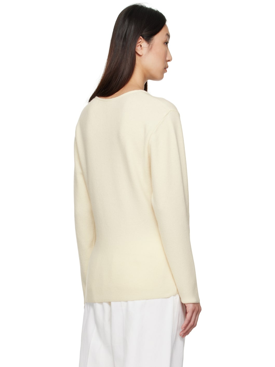 Off-White Button Down Cardigan - 3
