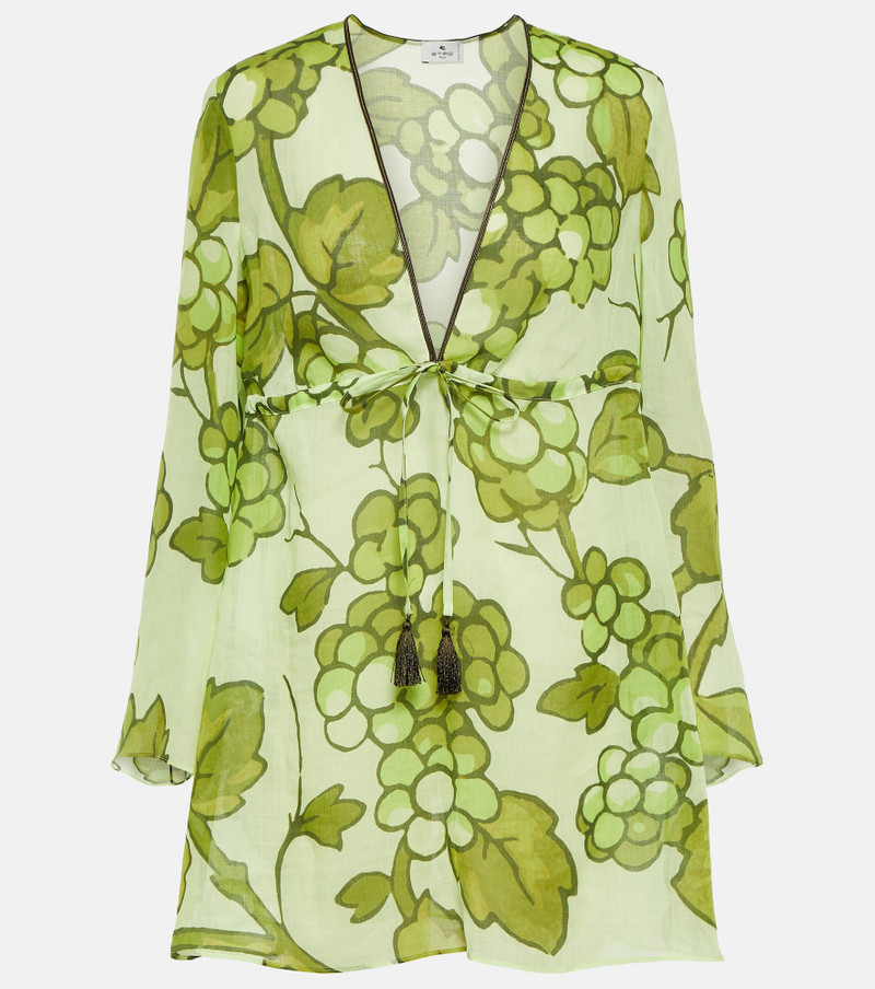 Printed ramie tunic - 1