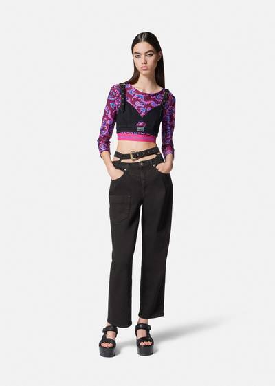 VERSACE JEANS COUTURE Baroque Buckle Jeans outlook