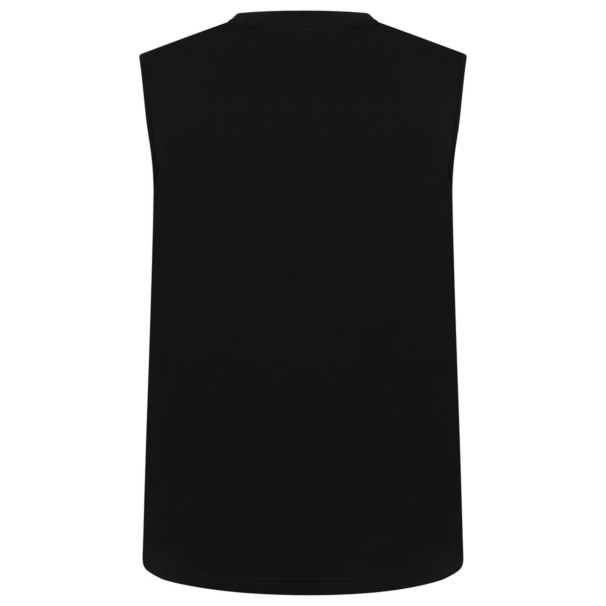 Chinese Character Cut-Out Vest in Black - 2