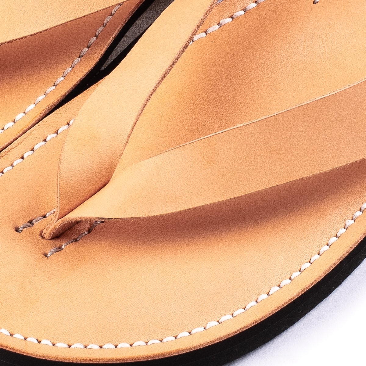 OGL-DRSOLE-THONG-NAT OGL X Dr. Sole Leather Thong Sandals - Natural - 6