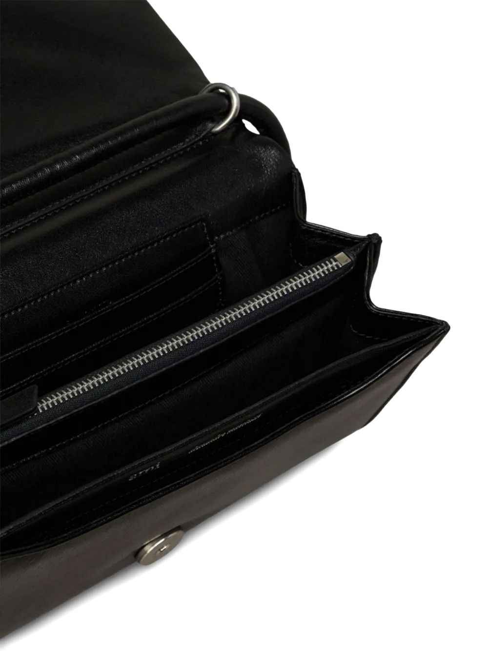 embossed-logo shoulder bag - 4