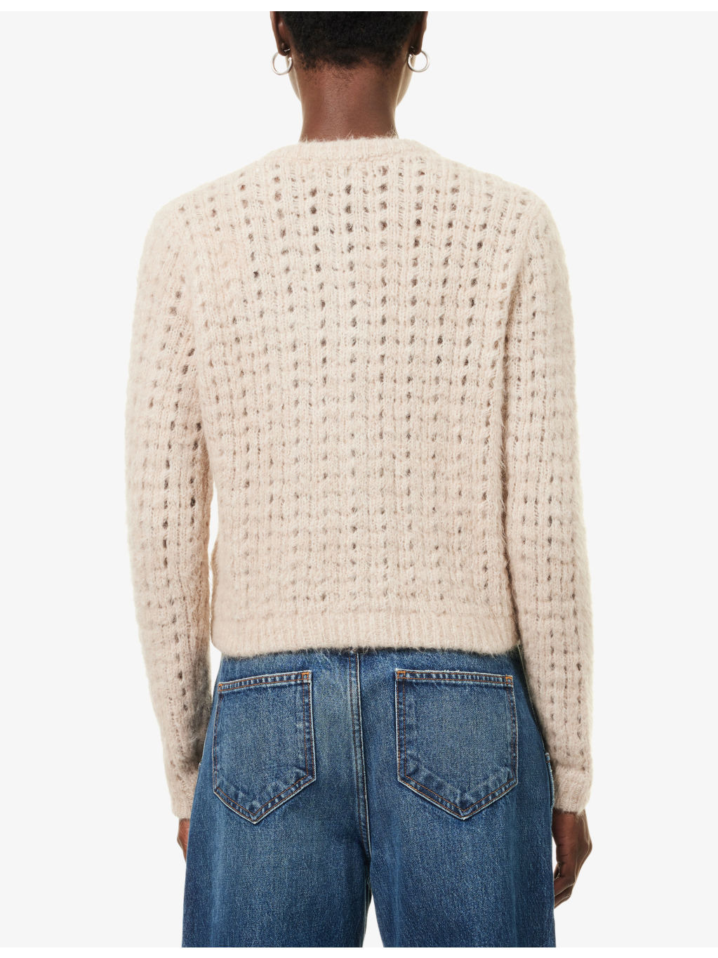 The Plush Round-Neck Knitted Cardigan - 4