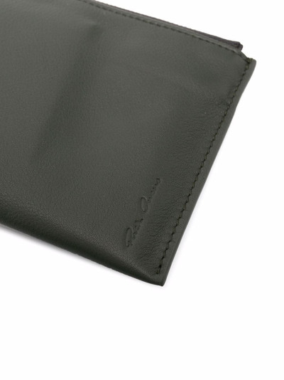 Rick Owens neck-strap leather wallet outlook