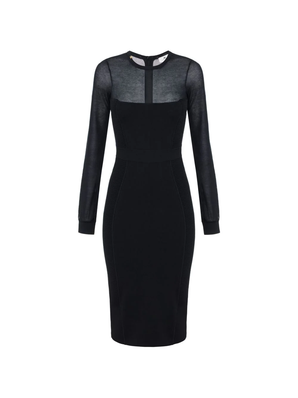 knit dress with 3D effects - 1