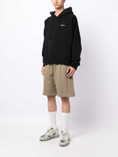 Off-White Stitch Diag cotton track shorts outlook