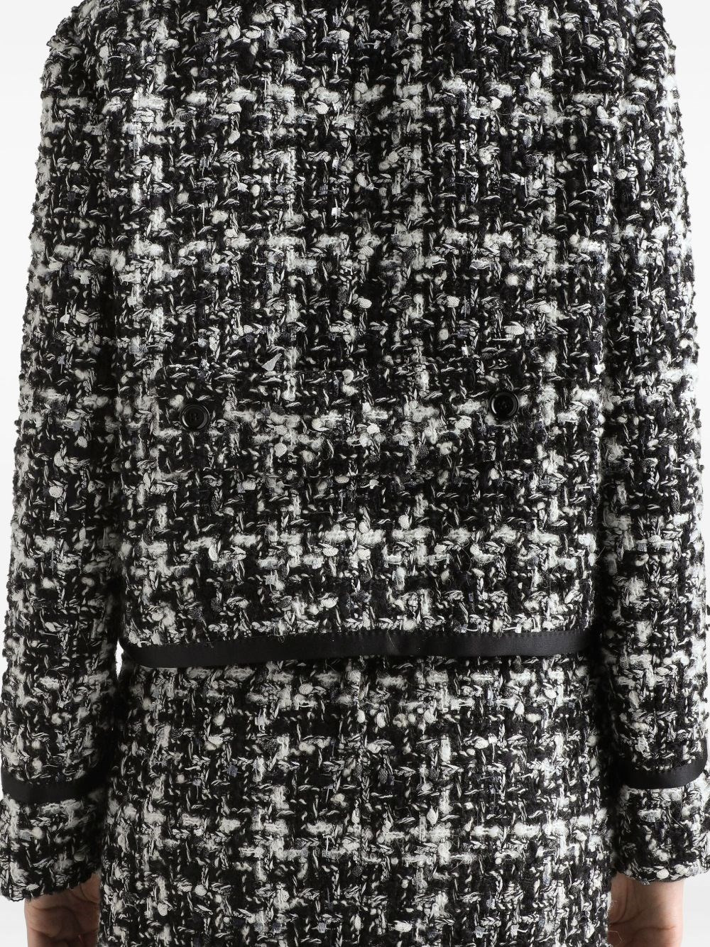 Wool blend tweed jacket - 5