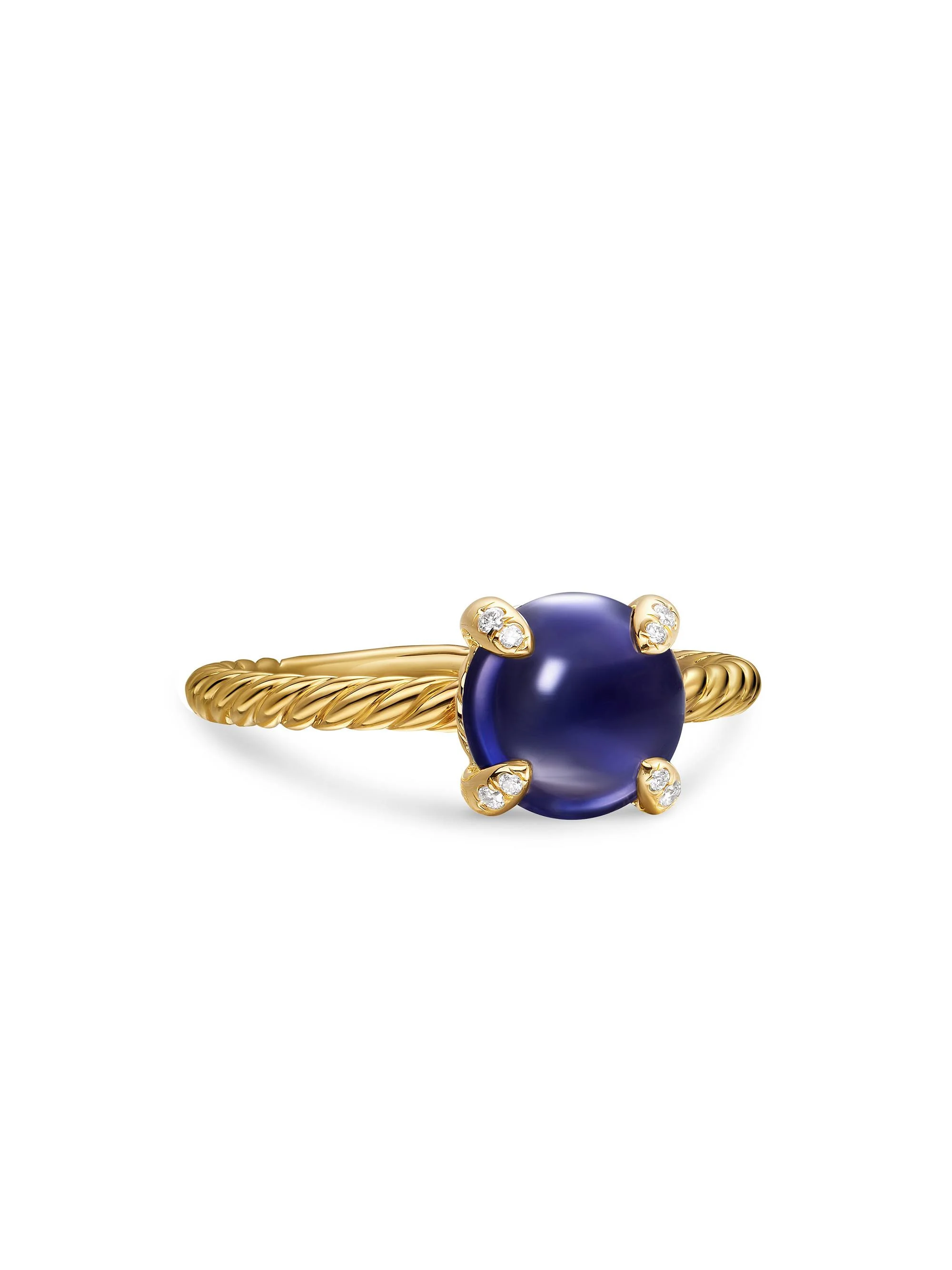 Women's Petite Chatelaine Ring in 18K Yellow Gold - Iolite - 1