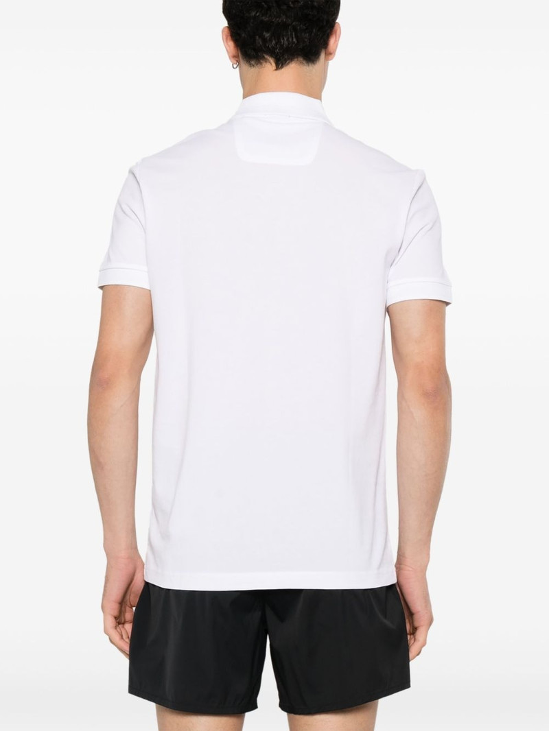 logo print cotton polo shirt 4