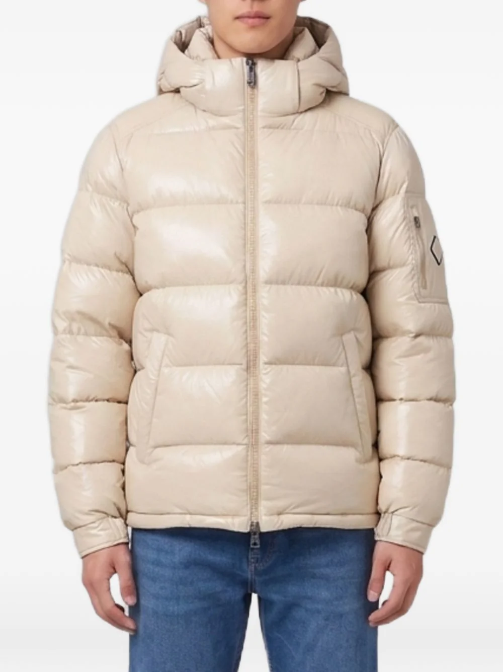 hooded padded jacket - 1