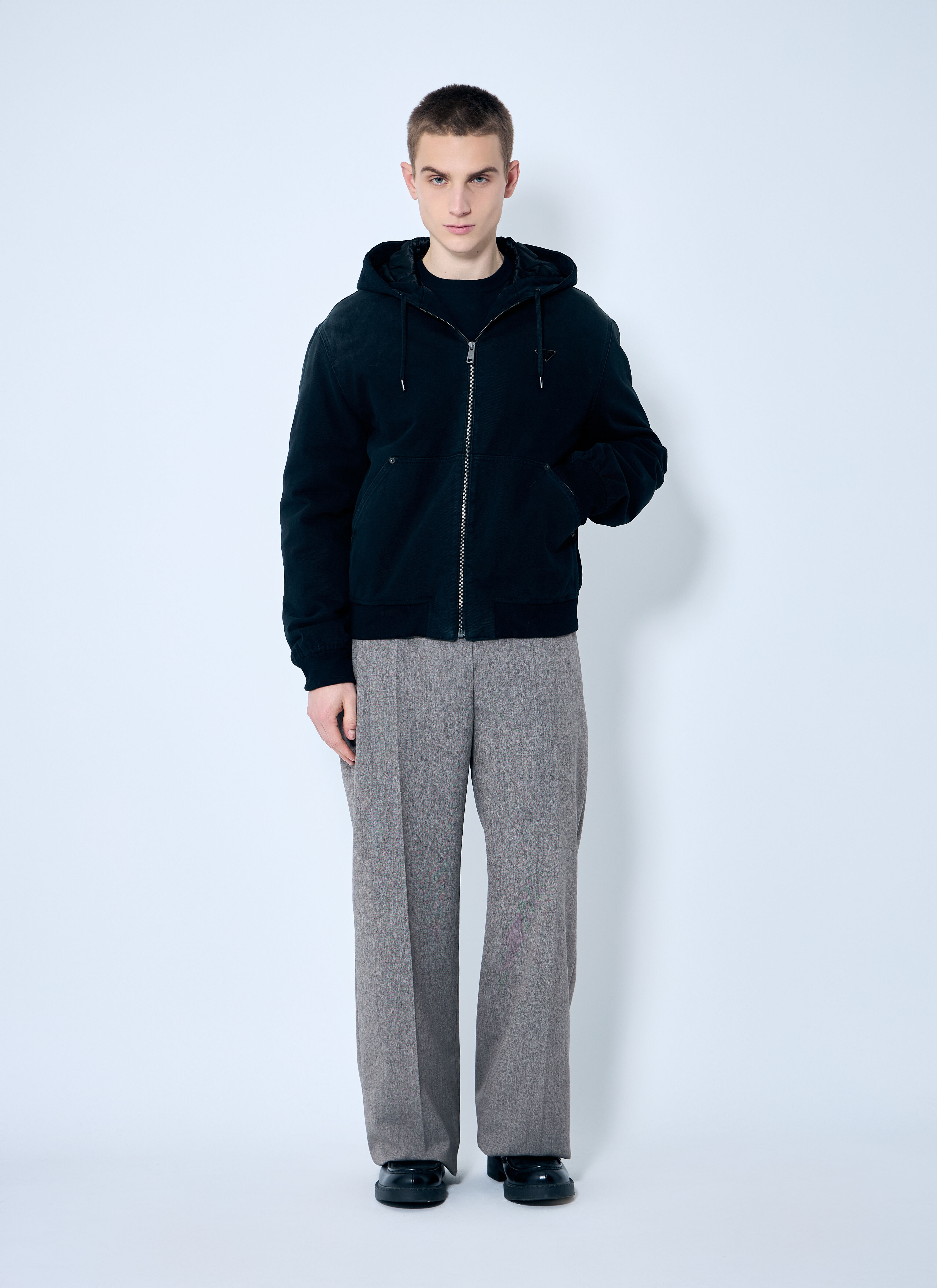 Denim Hooded Jacket - 2