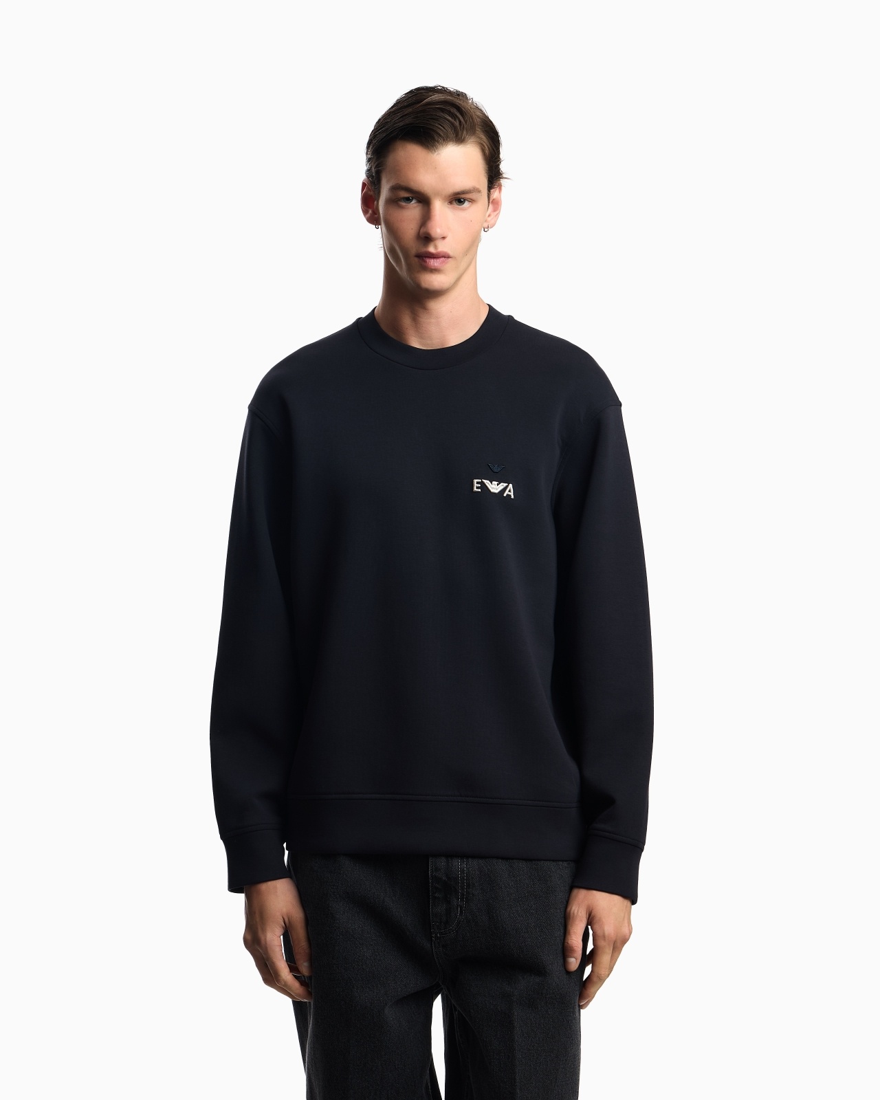 ASV JERSEY SWEATSHIRT WITH SUPER-EMBOSSED EA EMBROIDERY - 4