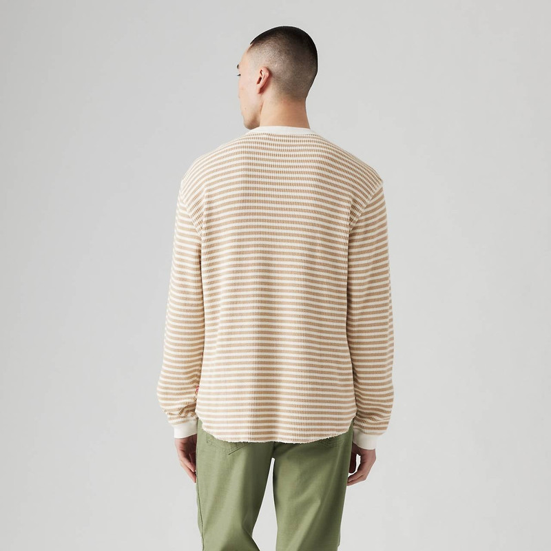 LONG SLEEVE RELAXED THERMAL T-SHIRT 4