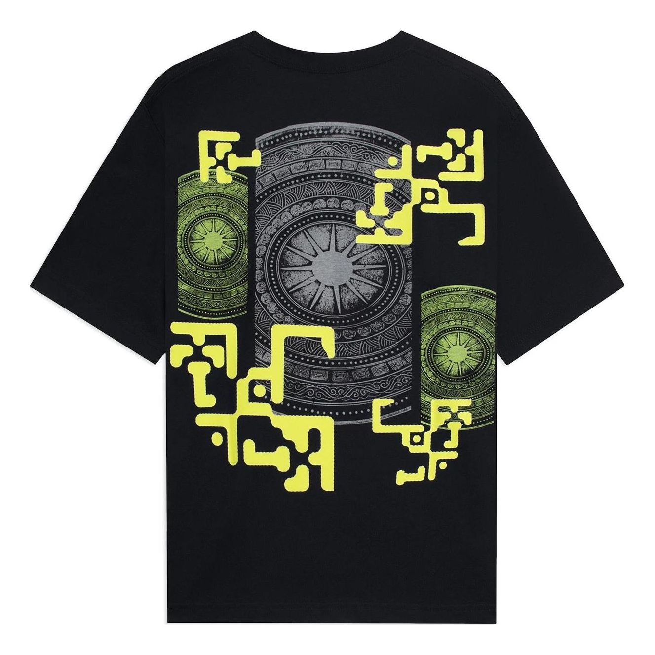 Li-Ning Geometry Graphic T-shirt 'Black Yellow' AHSSB29-4 - 2